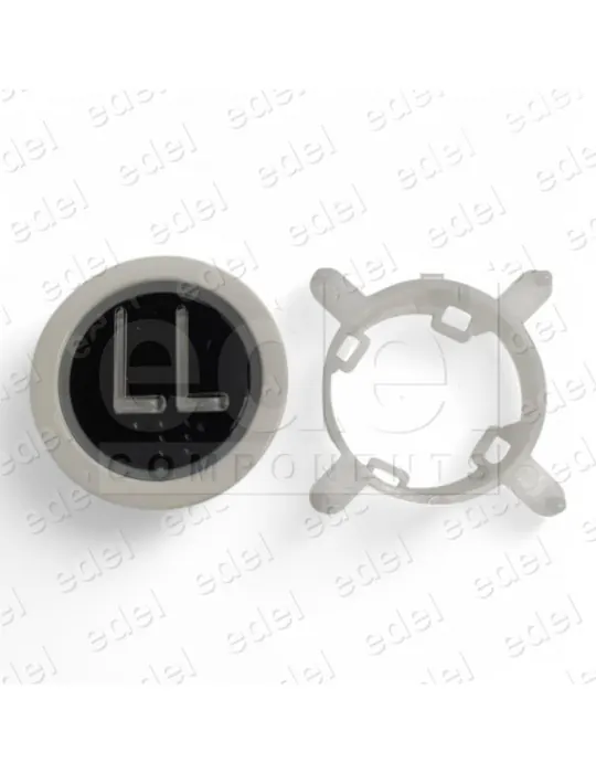 BOUTON EDEL REGLETA WHITE LUM. ROUGE LL
