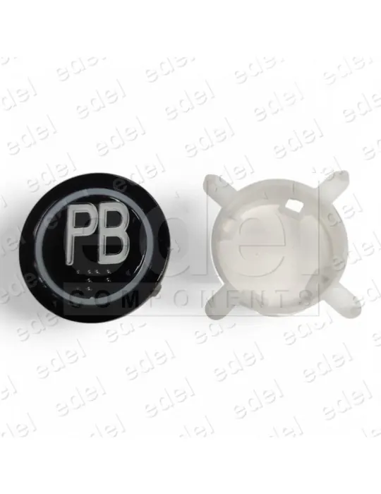 BOUTON EDEL REGLETA BLACK LUM. ROUGE PB