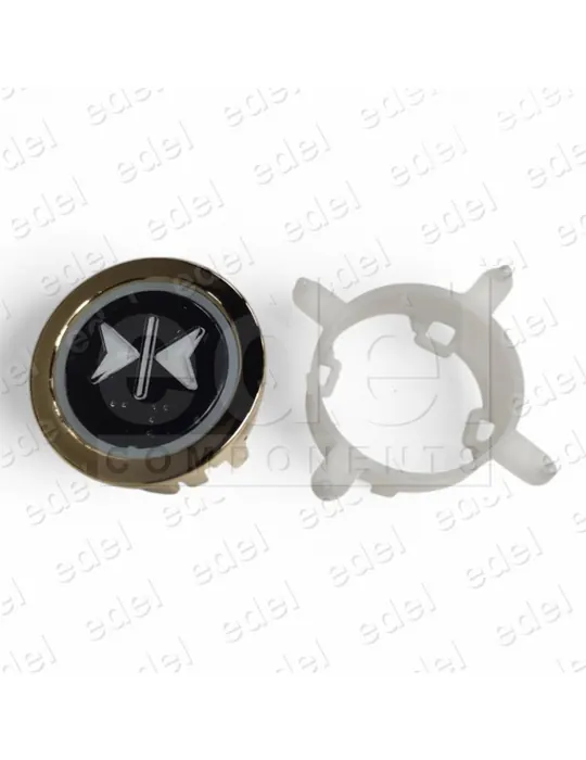 BOUTON EDEL REGLETA DORADO NON LUMINEUX FERMETURE PORTES