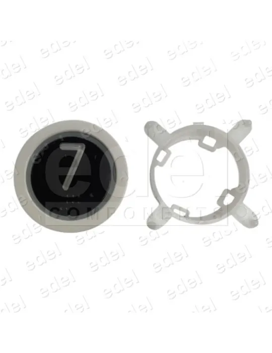 BOUTON EDEL REGLETA WHITE LUM. BLEU 7