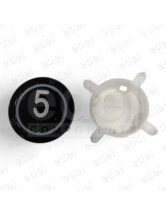 BOUTON EDEL REGLETA BLACK LUM. BLEU 5