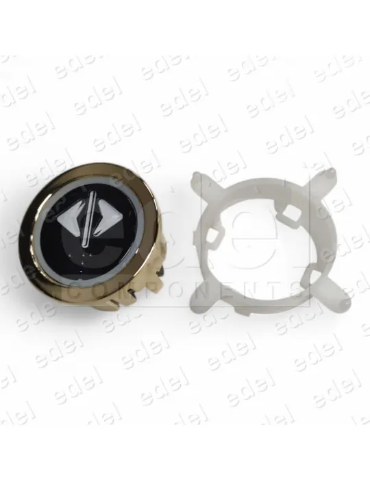 BOUTON EDEL REGLETA DORADO NON LUMINEUX OUVERTURE PORTES