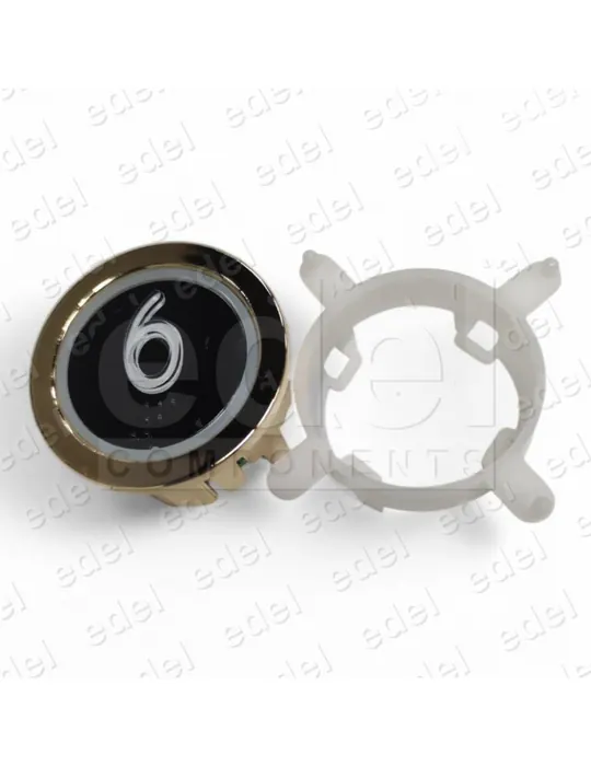 BOUTON EDEL REGLETA DORADO LUM. ROUGE 6