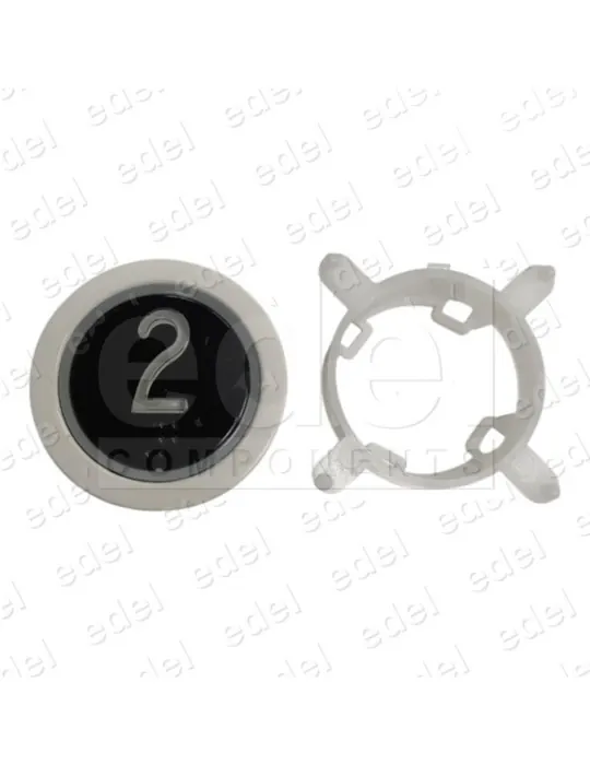 BOUTON EDEL REGLETA WHITE LUM. BLEU 2
