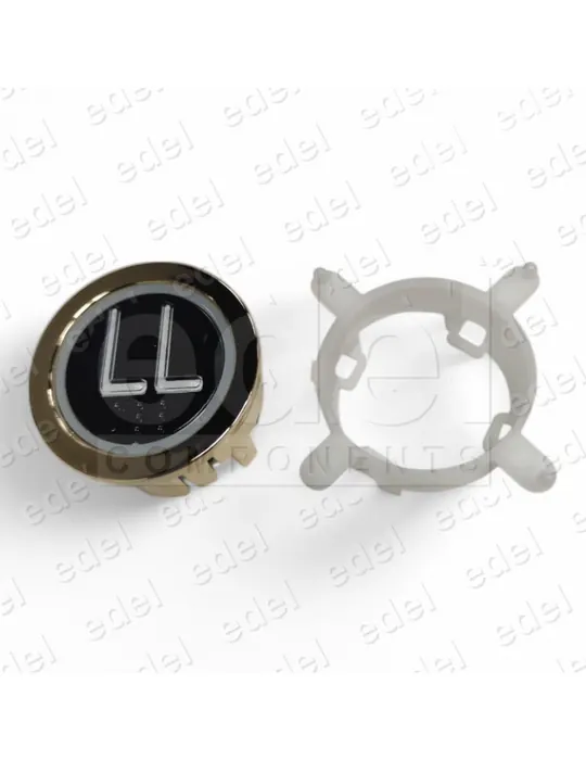 BOUTON EDEL REGLETA DORADO LUM. BLEU LL