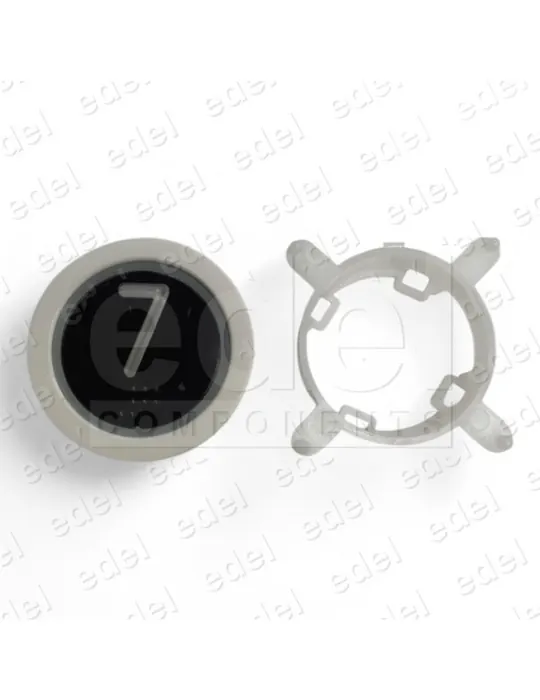 BOUTON EDEL REGLETA WHITE LUM. ROUGE 7