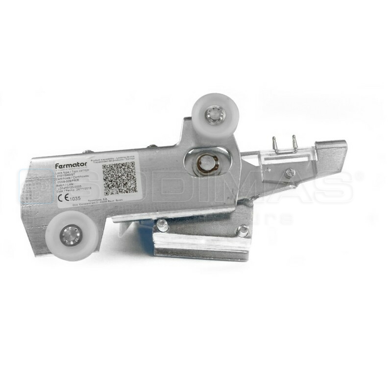 Serrure complète 40/10 effacement droite