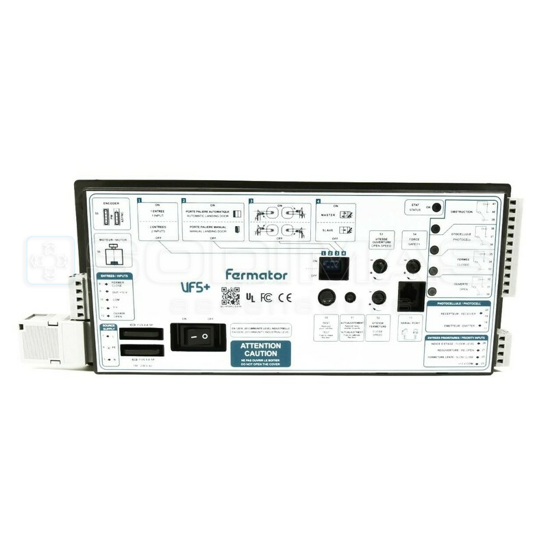 Boîtier électronique VF5+ pour porte cabine Compact latérale, effacement droite