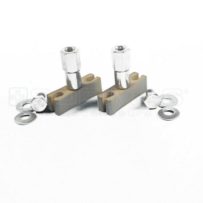 Kit patin de guidage 2 unités + axe rainure de 16 mm