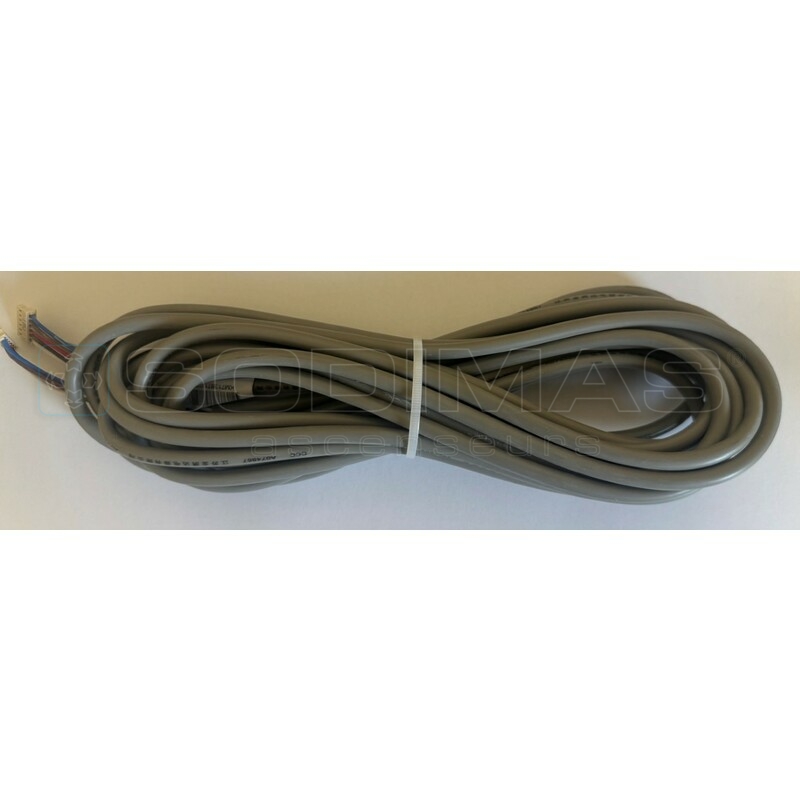 Cable 7 metres pour liaison bouton palier Delta / remote-compatible