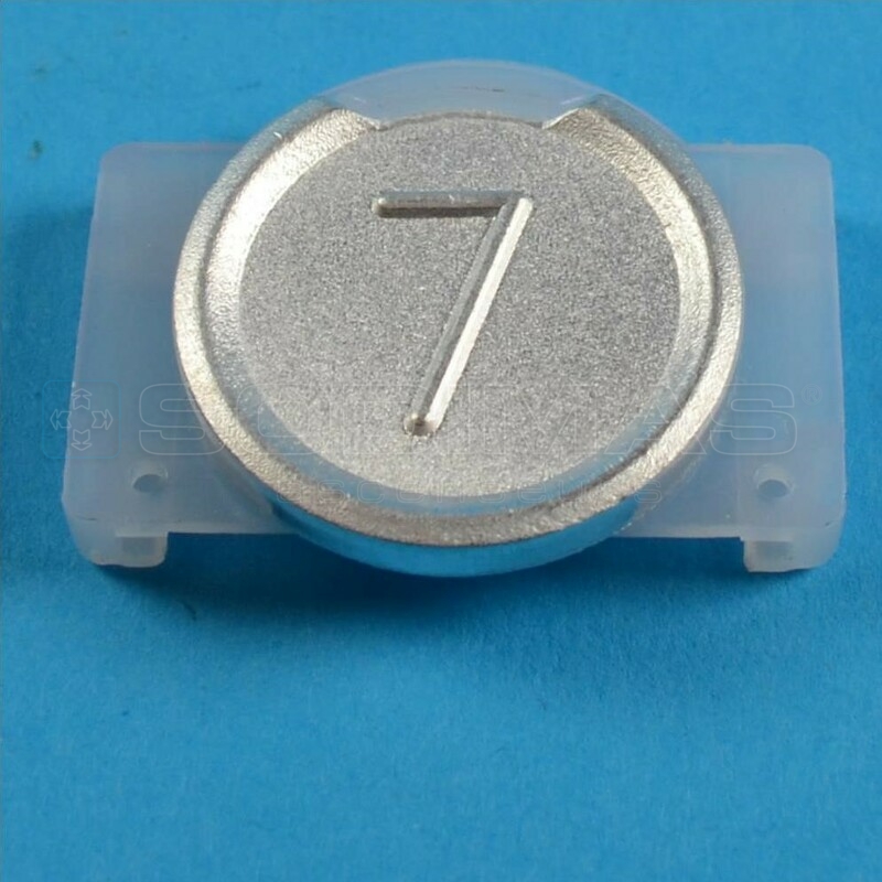 Touche grise métal gravée 7 bouton Sigma
