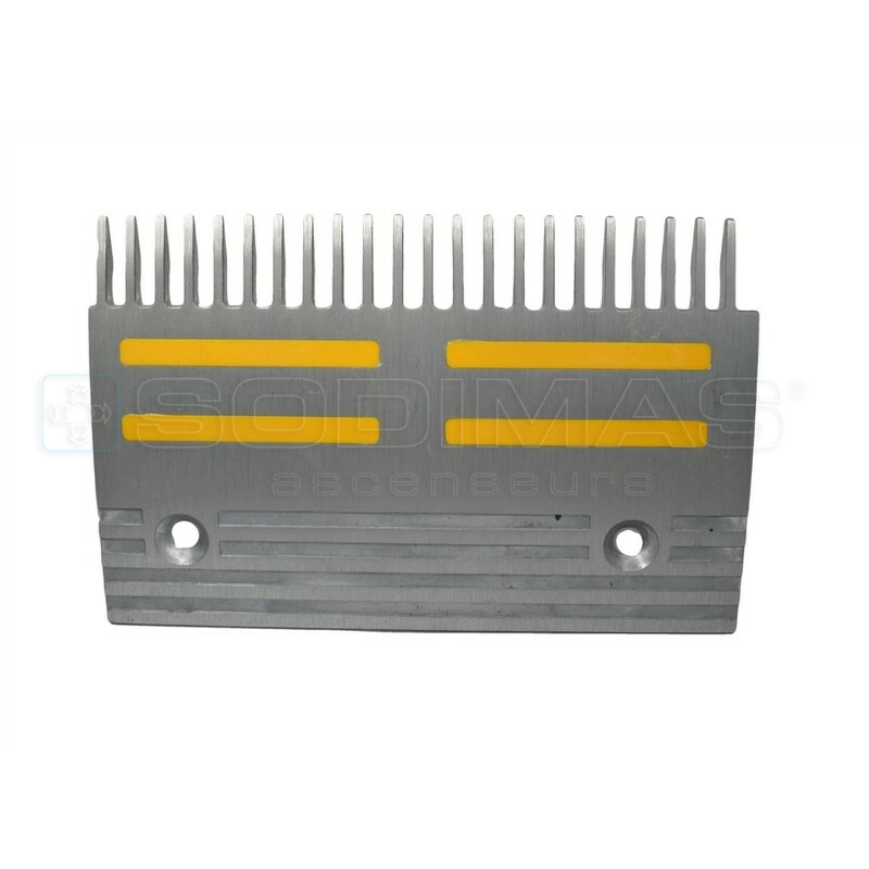 Peigne type B droit avec inserts jaunes- TRAVELMASTER
