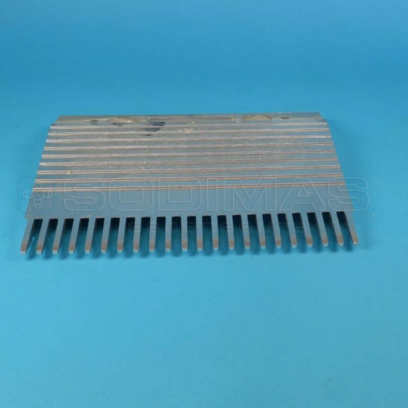 Peigne aluminium RTV-C 197,4x186,9 mm 22 dents pour escalier mécanique RTV
