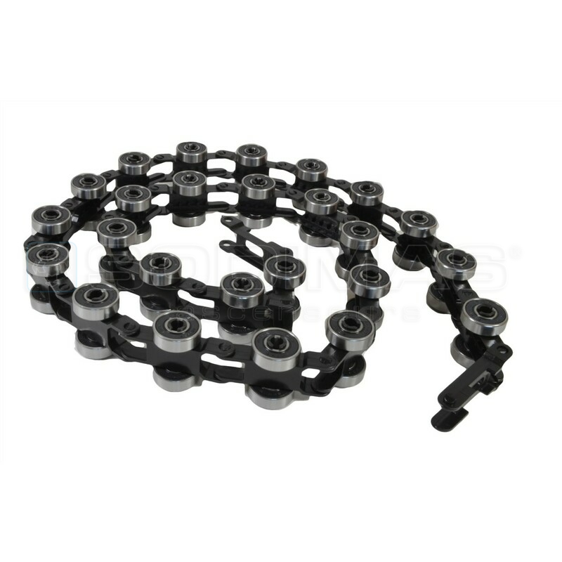 Chaine de 50 galets de crosse de main courante (25 set de 2 galets avec attaches) -hauteur balustrade 1000 mm-- compatible Travelmaster