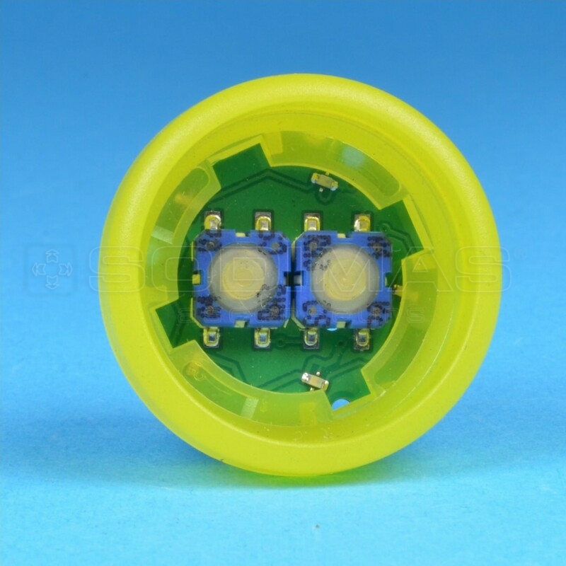 Bouton KSS jaune cabine F2KALM alarme LED orange KM804343G18