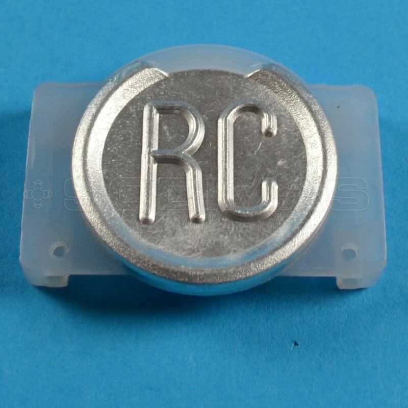 Touche grise métal gravée RC bouton Sigma