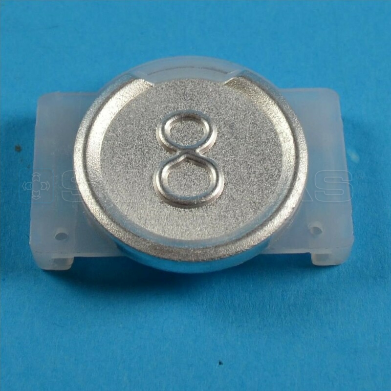Touche grise métal gravée 8 bouton Sigma