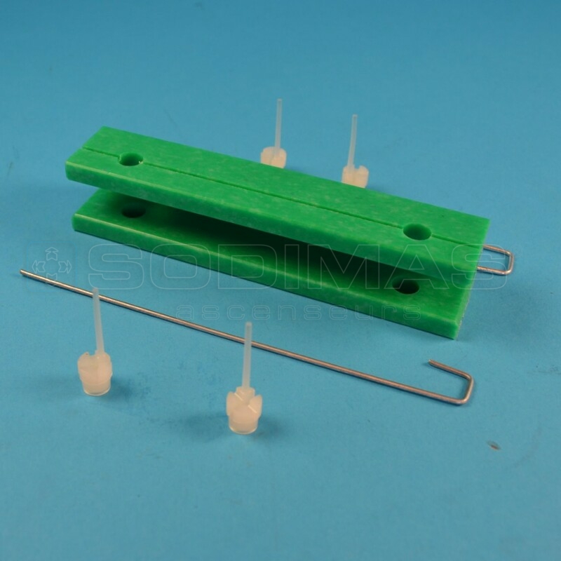 Garniture coulisseau non lubrifié H 140 mm guide de 14 - Monospace
