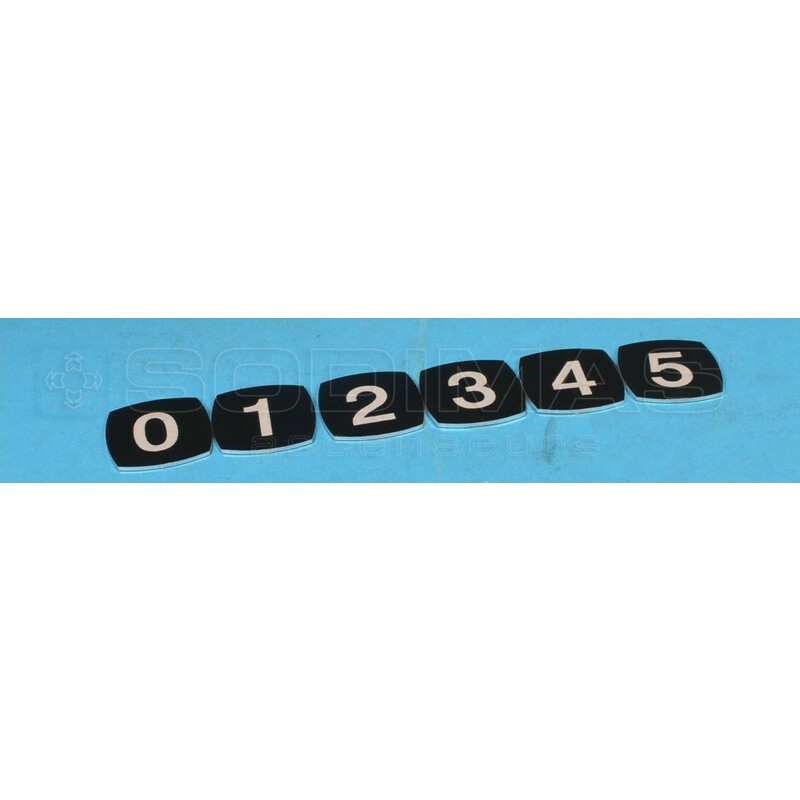Jeu de 6 Touches (0-5) compatible bouton M