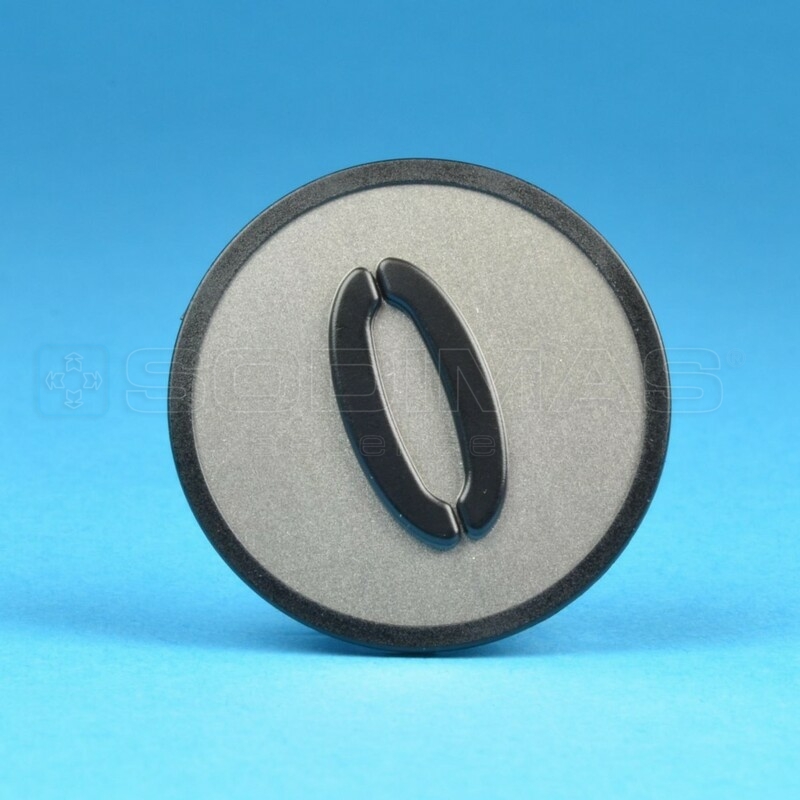 Pastille KSS fine symbole gravé 0 noir