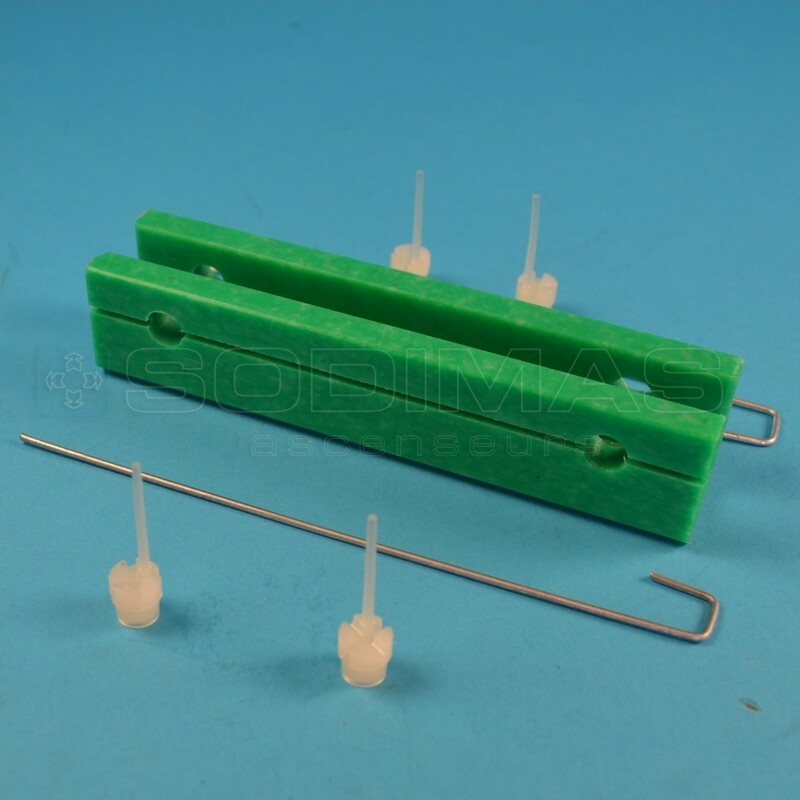 Garniture coulisseau non lubrifié H 140 mm guide de 12 - Monospace