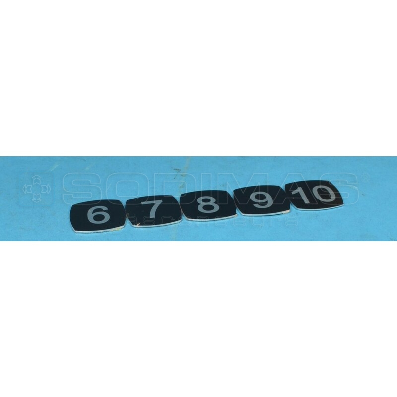 Jeu de 5 Touches (6-10) - compatible bouton M