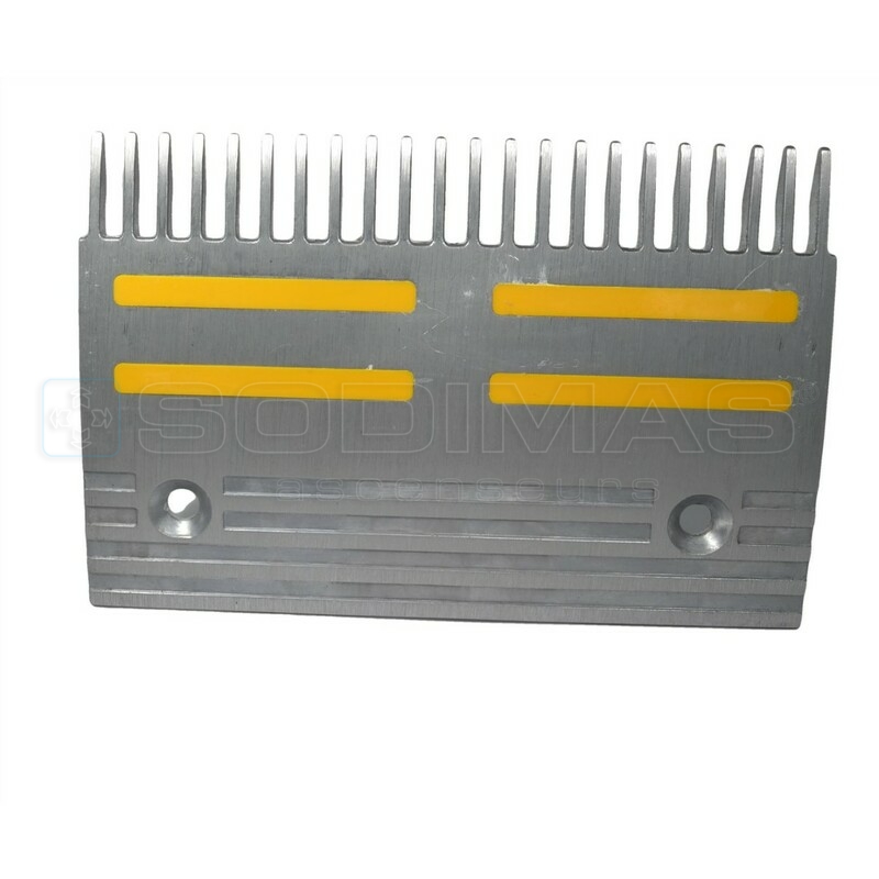 Peigne type C central avec inserts jaune - TRAVELMASTER