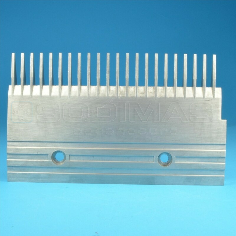 Peigne aluminium droit 22 dents - Kone EGT - compatible