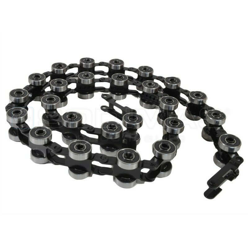 Chaine de 44 galets de crosse de main courante (22 set de 2 galets avec attaches) -hauteur balustrade 900 mm- - compatibleTravelmaster