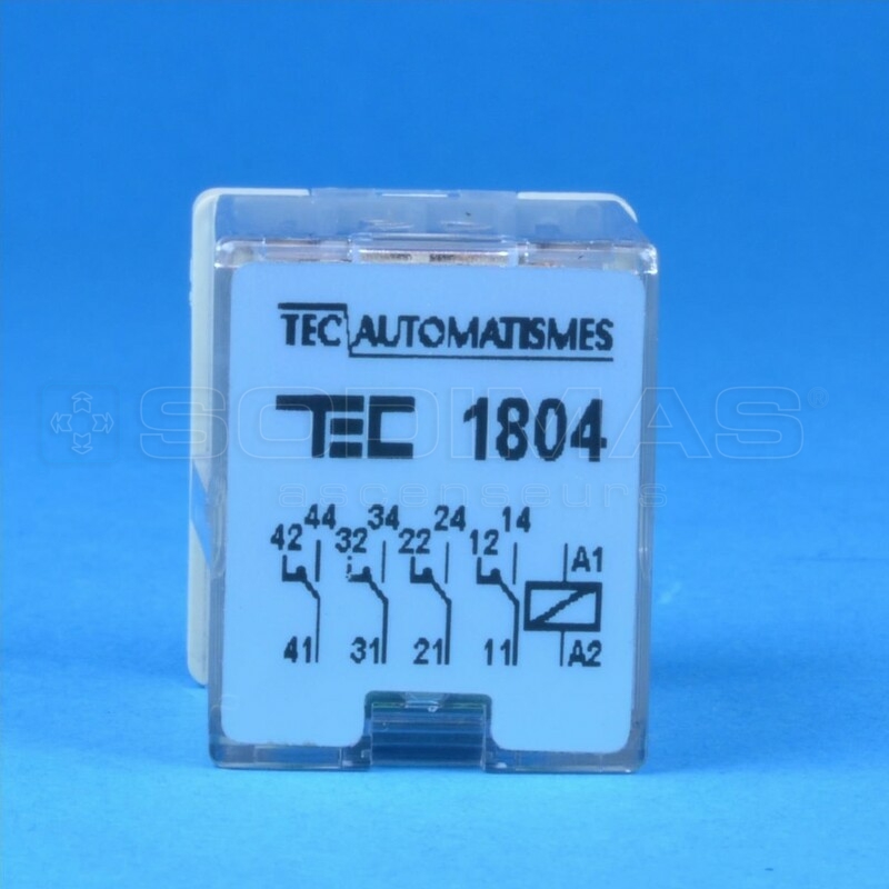 Relais TEC 1804 60 Vcc-compatible