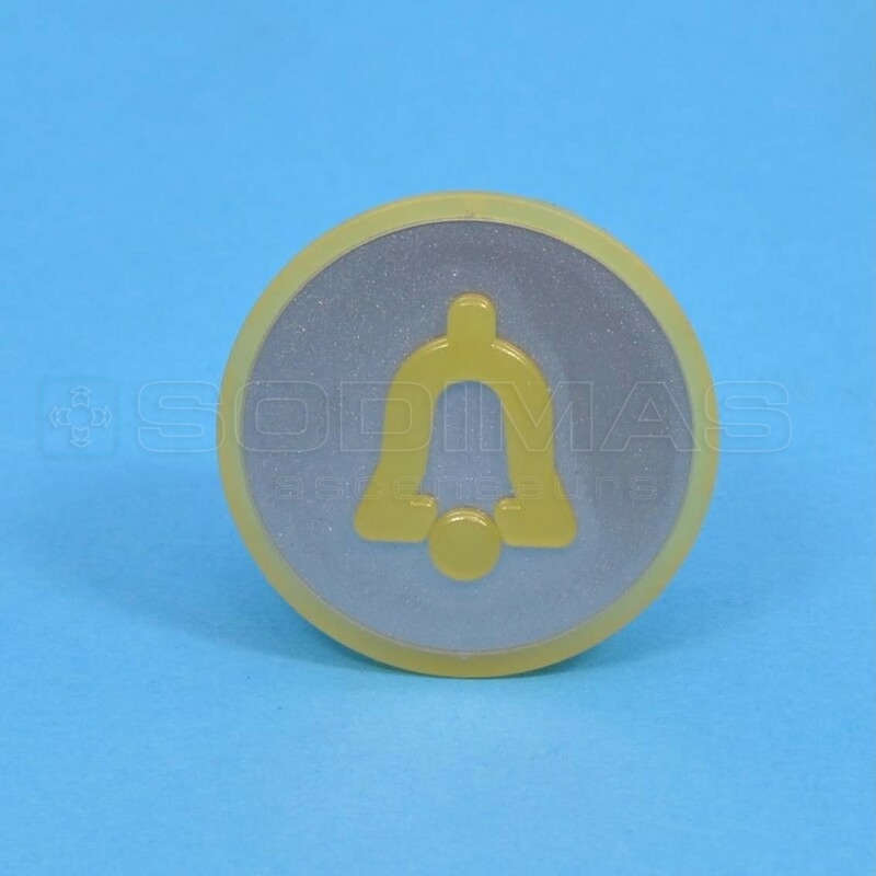Pastille KSS gravée symbole alarme