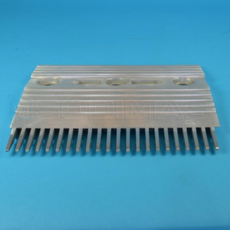 Peigne aluminium A4 - 201,5x174 mm 22 dents pour escalier mécanique RTK-B- compatible