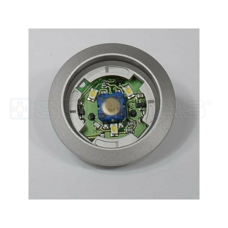 Bouton KSS gris cabine KM804343G08 -F2KKIBW -led blanc -