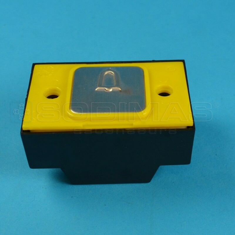 Bouton carré alarme + braille
