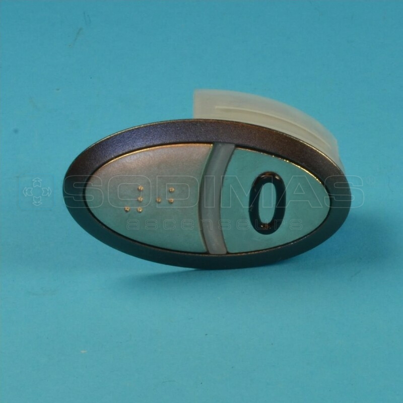Bouton 3G gravé 0 + braile - ARCA 2