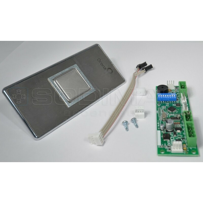 Palière complete 1 bouton led 24v