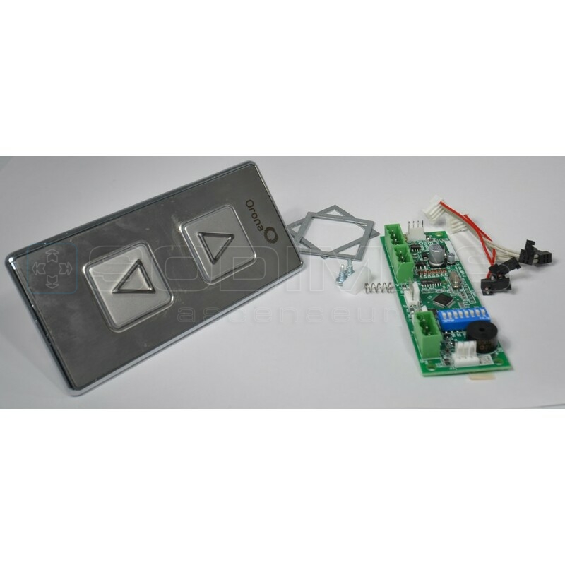 Palière complète 2 boutons led 24v