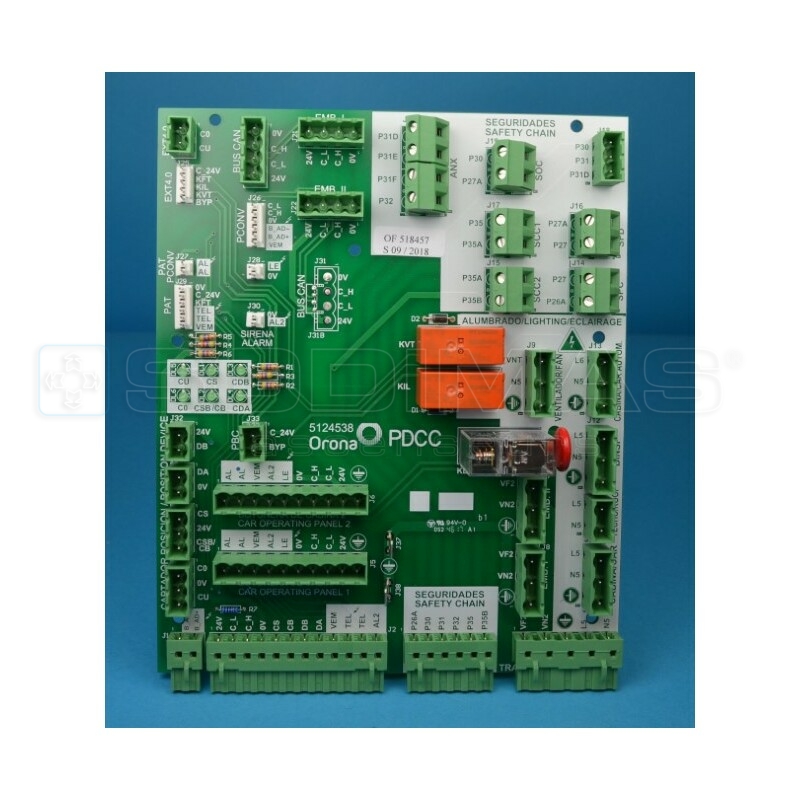 Carte cabine PDCC 5124538-1 -ARCA 3