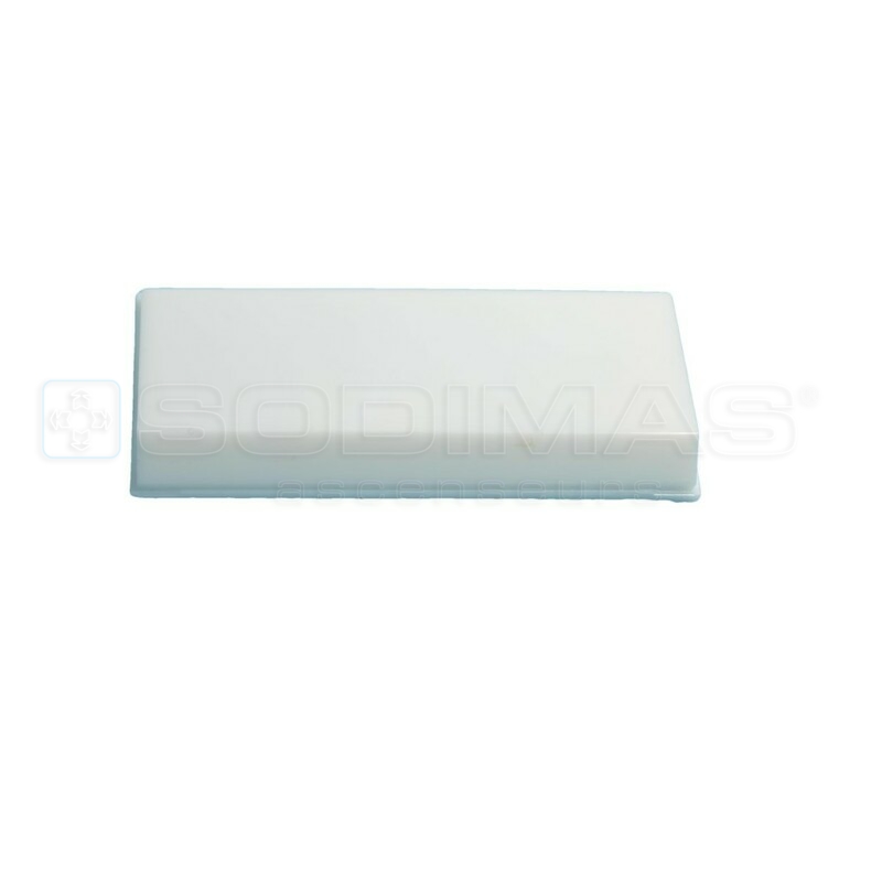 Touche blanche vierge pour bouton long LM