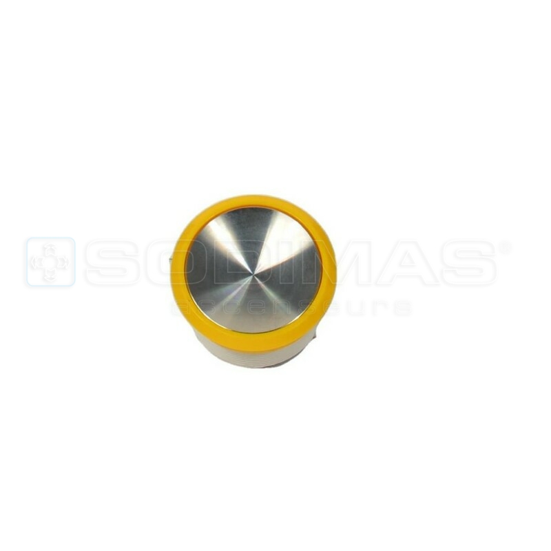 Bouton alarme 12V chromé connecteur 4 pins MCS