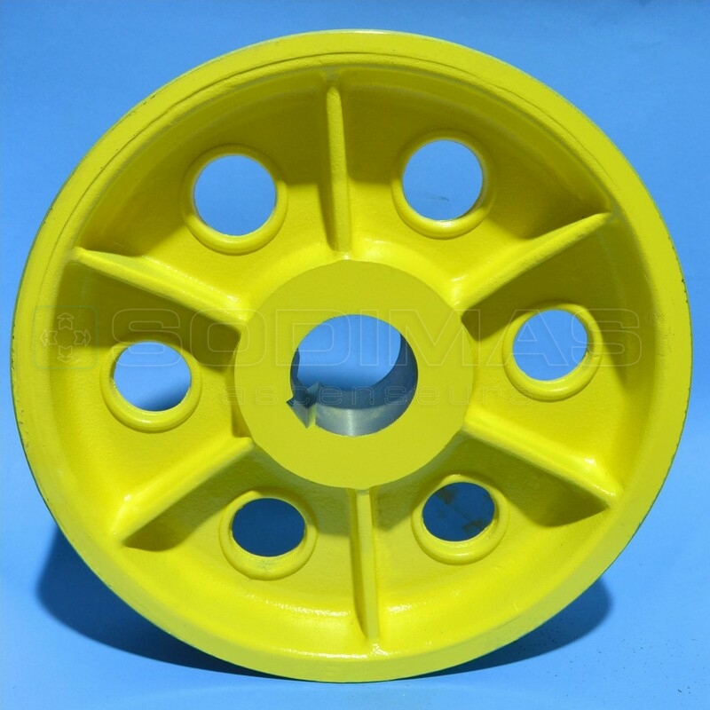 Poulie 15 ATL (MCO9710) Ø 590 - 4 gorges de 13 - 105° - l 138-compatible