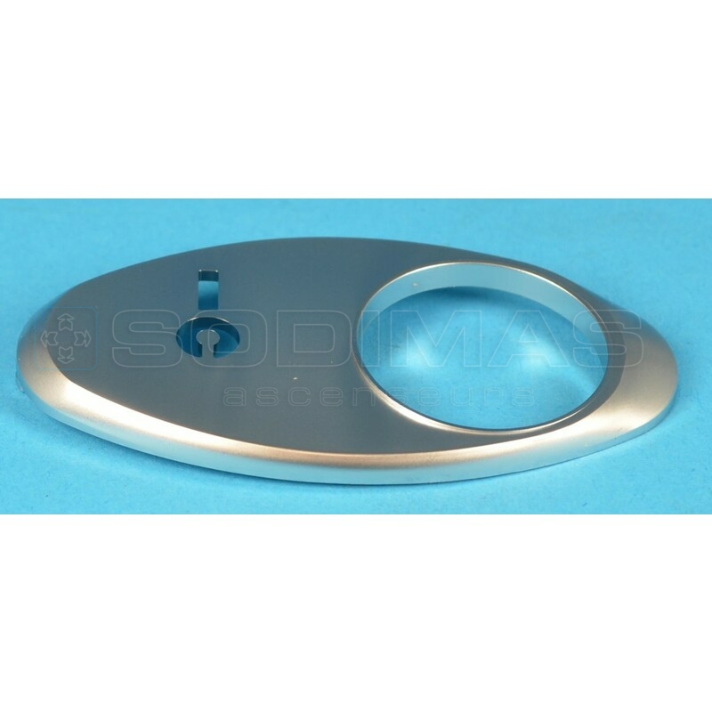 Chicklet ovale pour contact à clé GeN2 Finition satin chromé