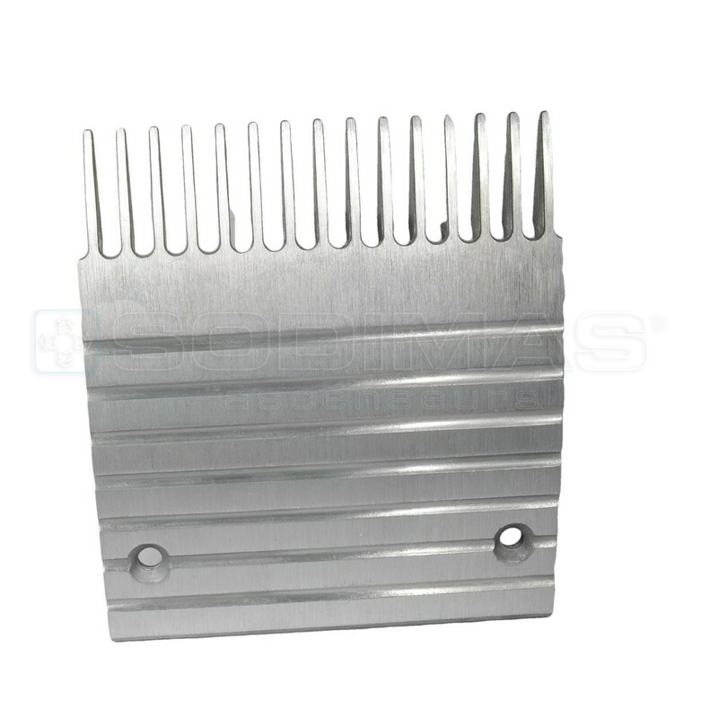 Peigne aluminium L 126.954 mm -15 dents pour escalator UB