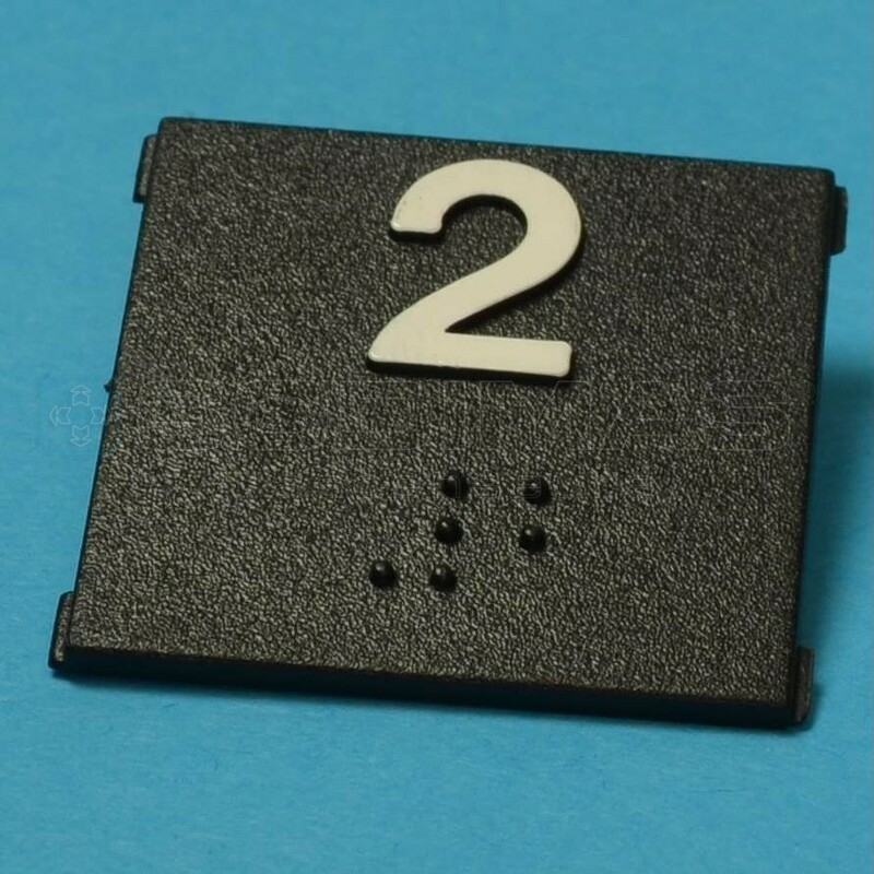 Insert gravé 2 + braille - modèle CFA