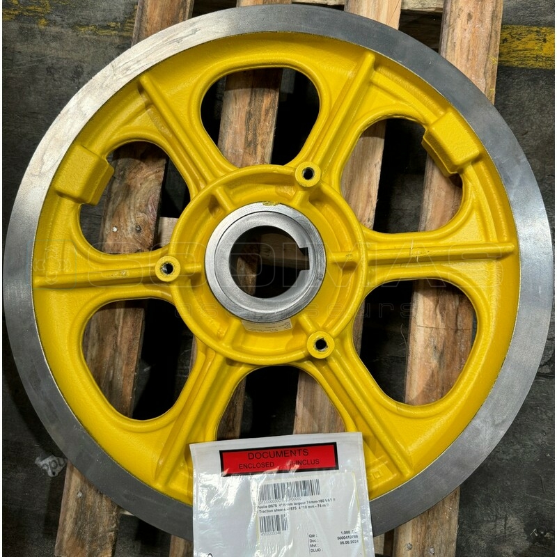 Poulie Ø 575 4 *10 mm largeur 90 mm -105°-160 VAT -compatible