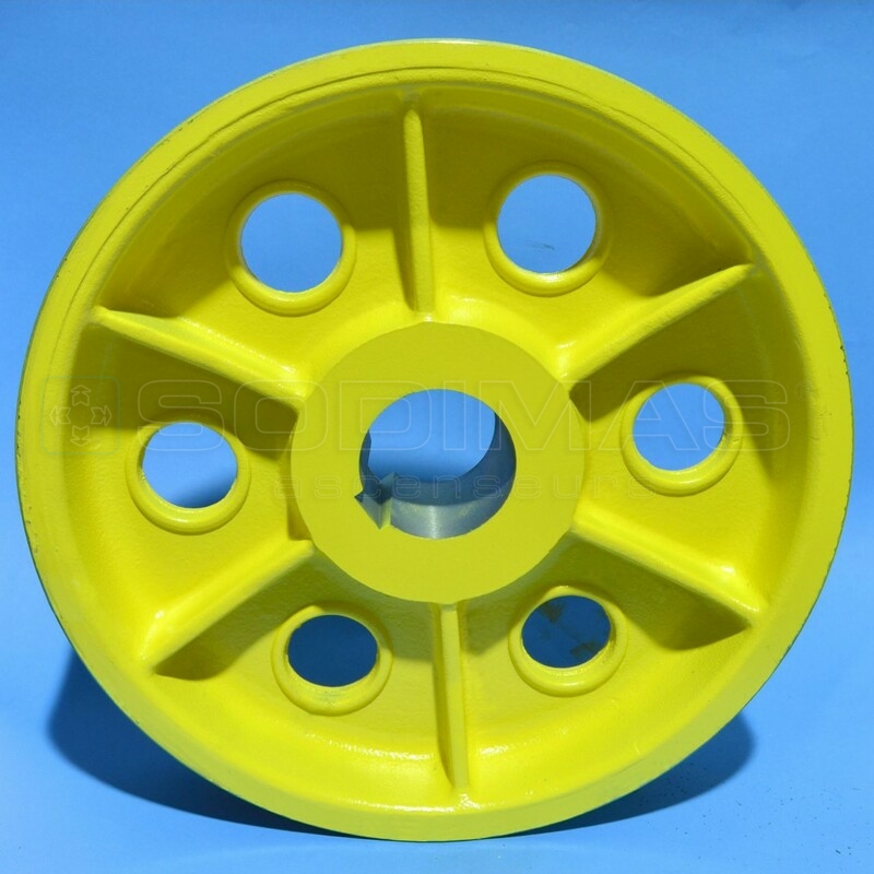 Poulie 10 ATL (MCO9650) Ø 510 - 4 gorges de 10 - 105° - l 92-compatible