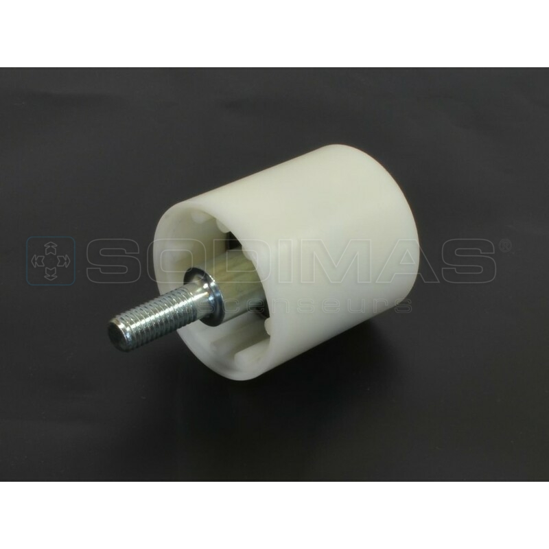 GALET 50x55 mm avec axe M10 pour chaîne de guidage main courante pour escalier mécanique Escalator 506NCE 513NPE-- compatible Travolator 606NCT-610NPT