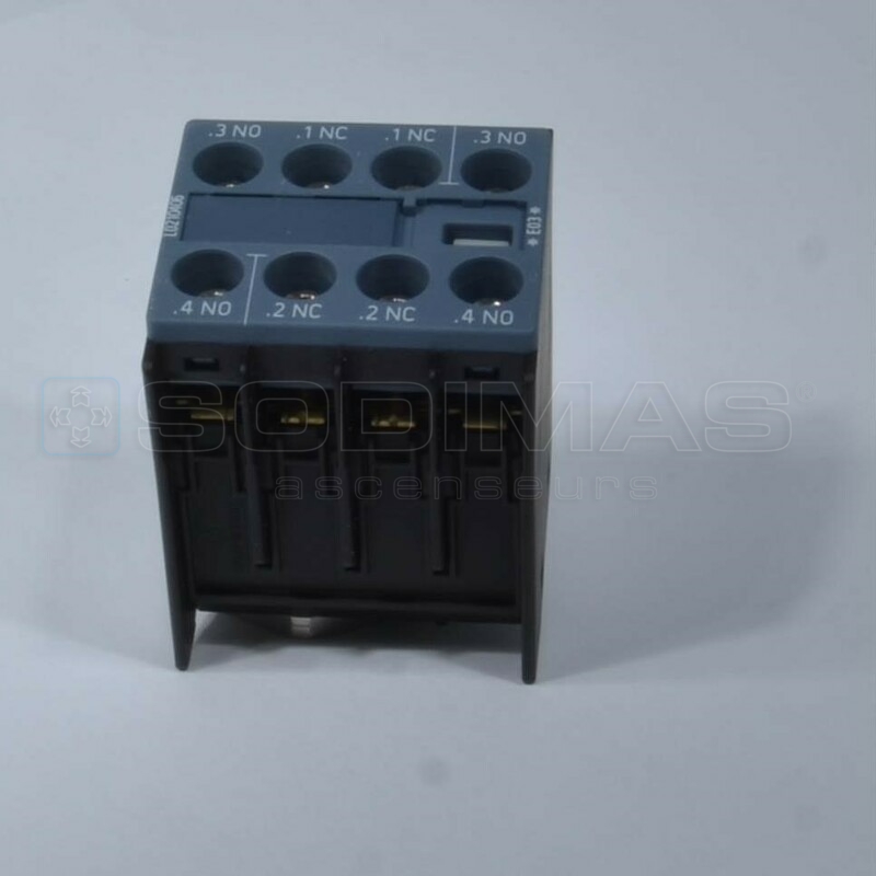 Bloc contact auxiliaire Siemens 2NO/2NF tétrapolaire 3RH2911-1FA22