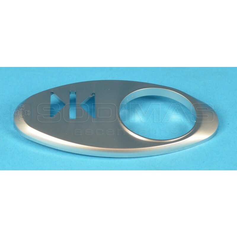 Chicklet ovale gravé refermeture GeN2 Finition satin chromé