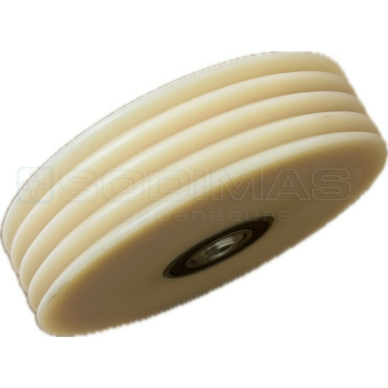 Poulie Ø160 4 gorges pour entrainement main courante 506 NCE - compatible